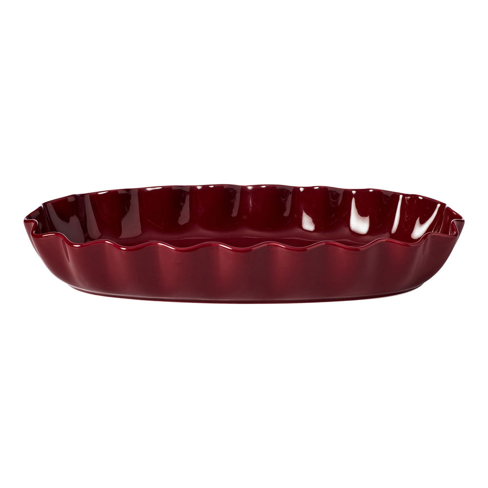 Ecology Ruffle Oval Serving Platter 40cm Elderberry