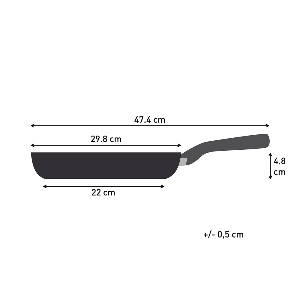 Tefal Revive Ceramic Induction Non-Stick Frypan 28cm measurements infographic at Robins Kitchen