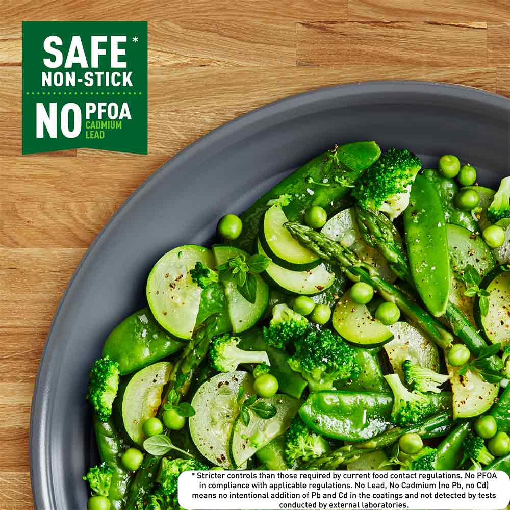 Tefal Revive Ceramic Induction Non-Stick Saute Pan and Lid 24cm infographic at Robins Kitchen