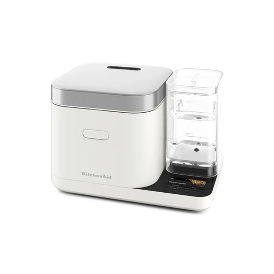 KitchenAid Grain & Rice Cooker Porcelain White