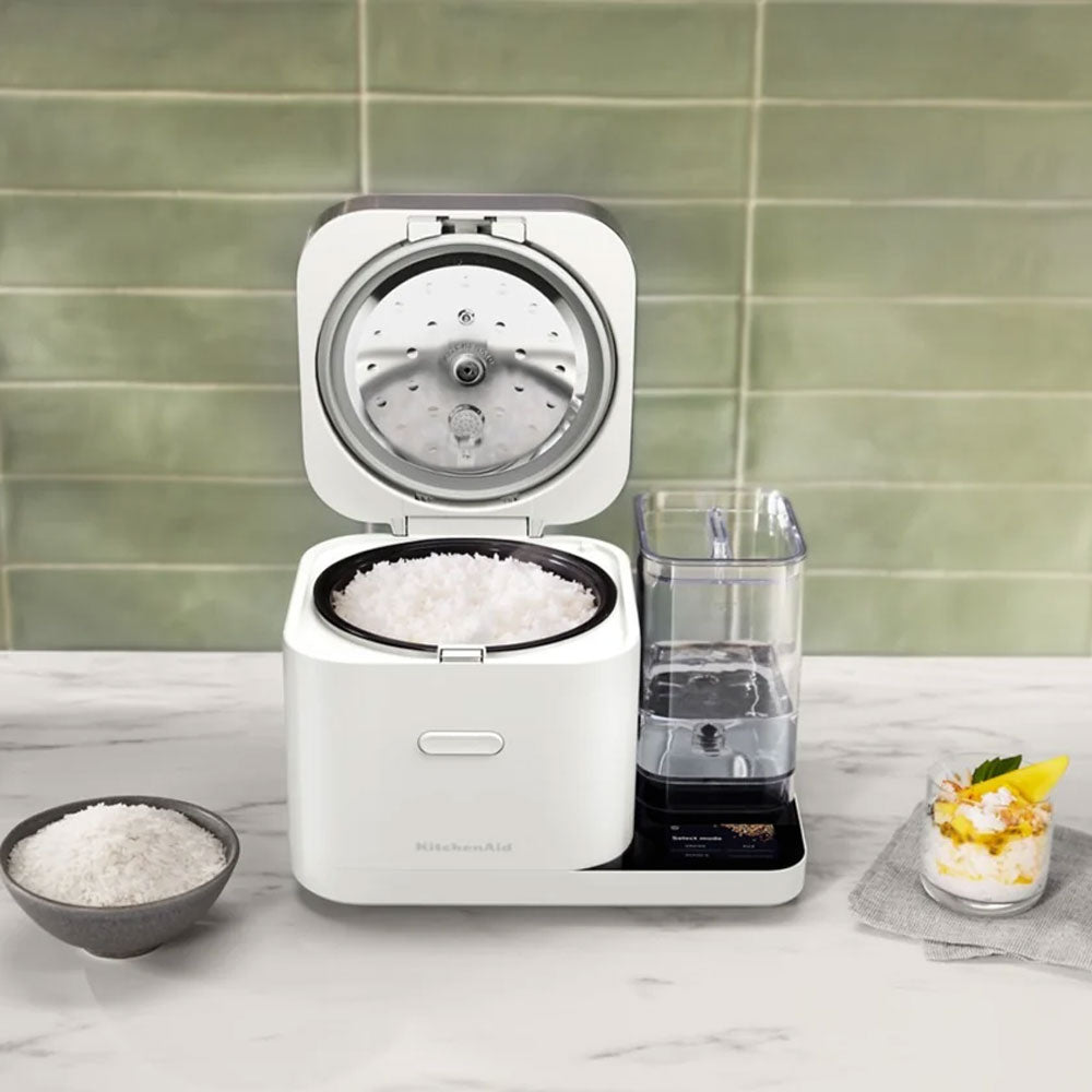 KitchenAid Grain & Rice Cooker Porcelain White