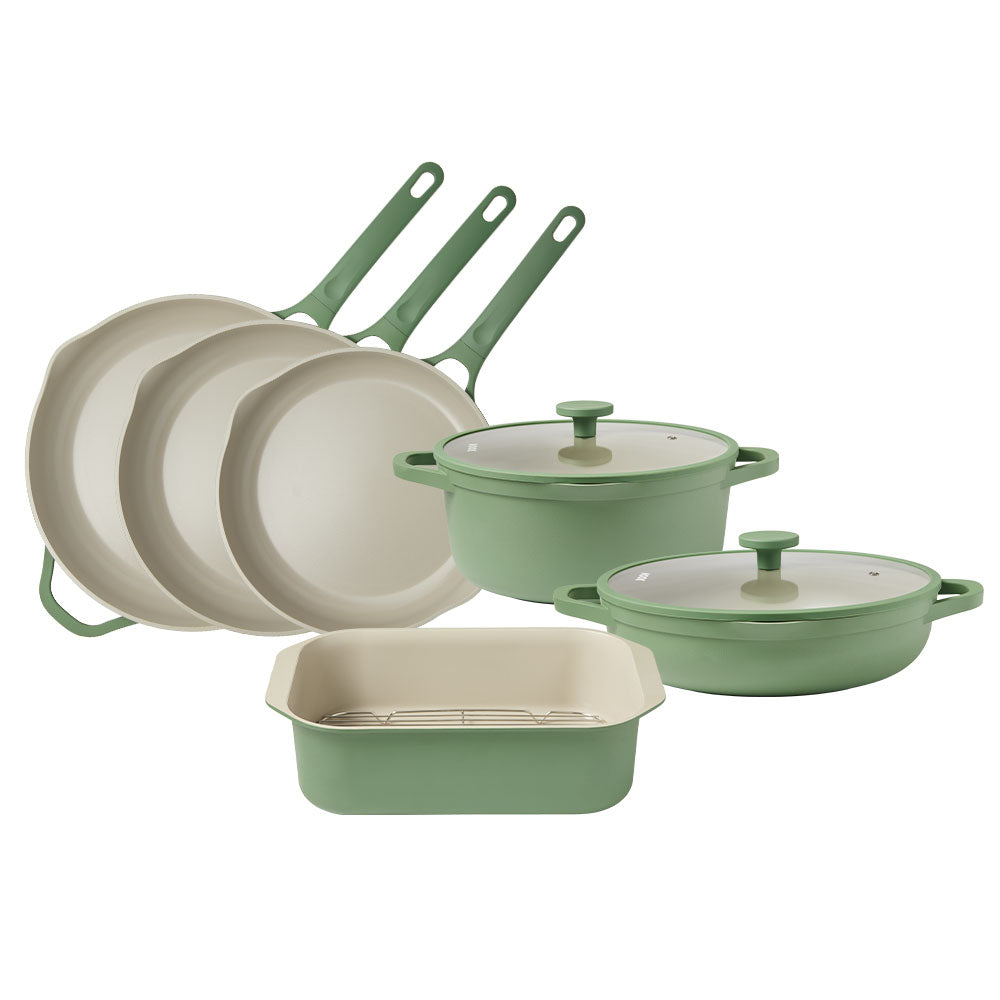 NOOK by Baccarat 6 Piece Cookware Set Sage