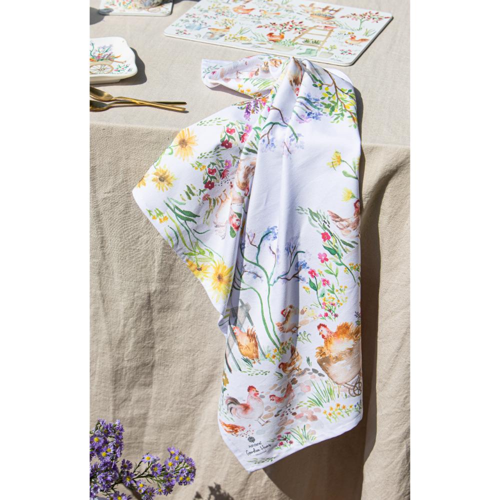 Ashdene Garden Hens Set of 2 Kitchen Towels