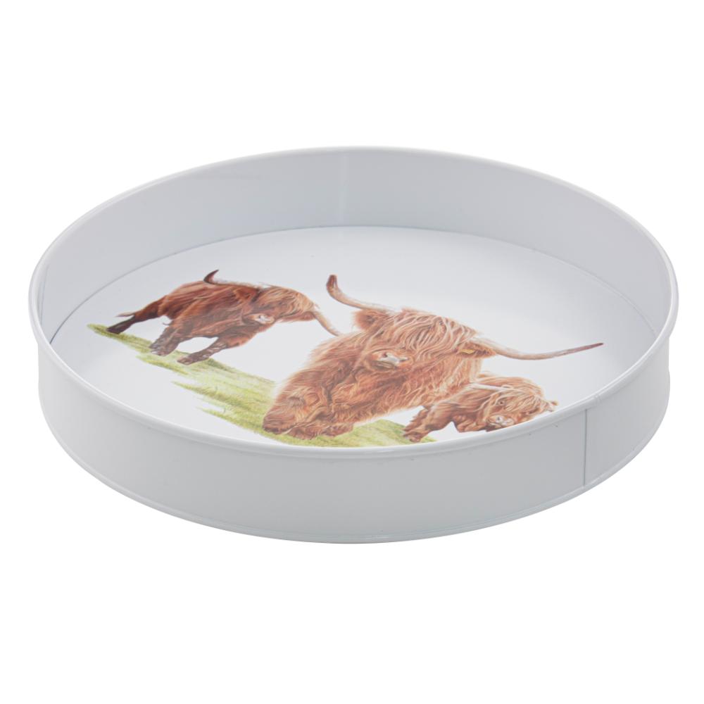Ashdene Highland Herd Round Serving Tray