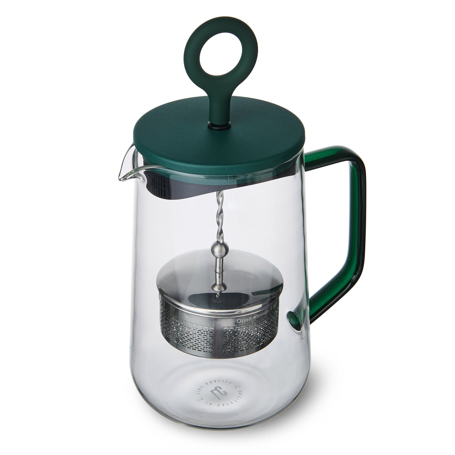 La cafetiere Gyro Glass Spinning Infuser Teapot 1.25L