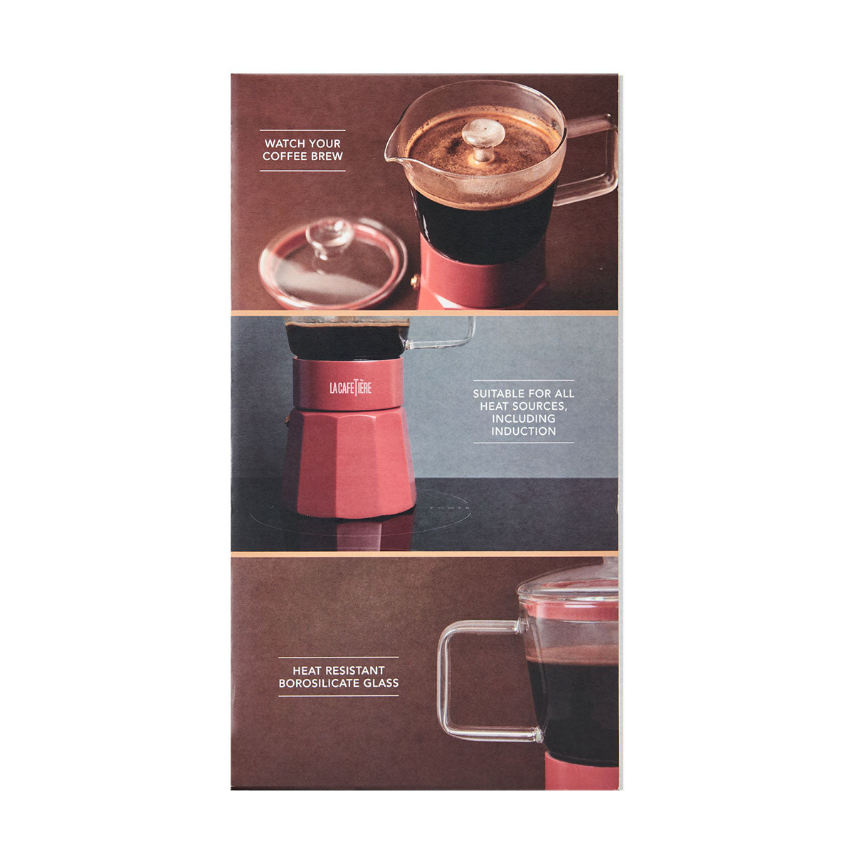 La cafetiere Verona Six Cup Glass Espresso Maker