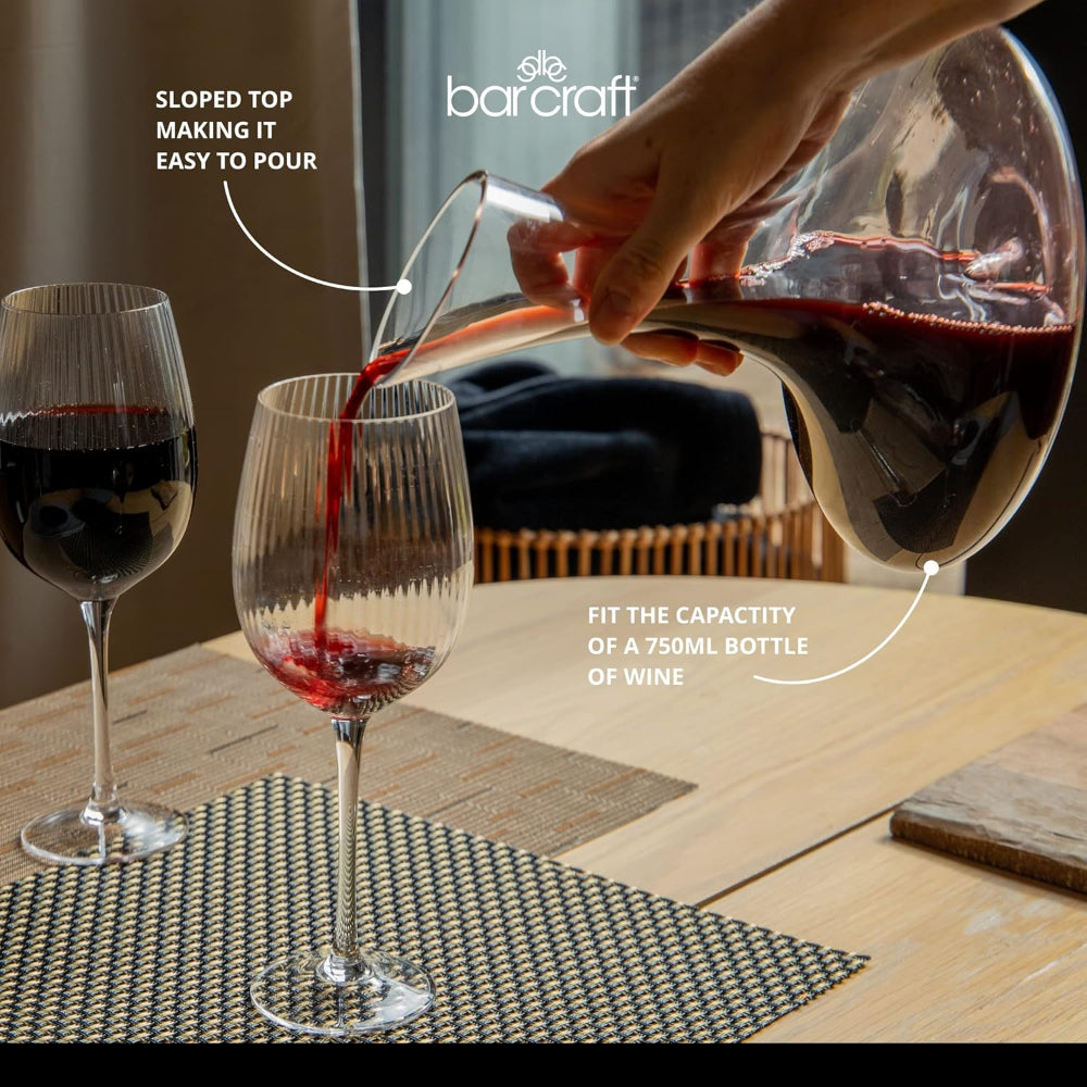 Barcraft Deluxe Glass Wine Decanter 1.5L