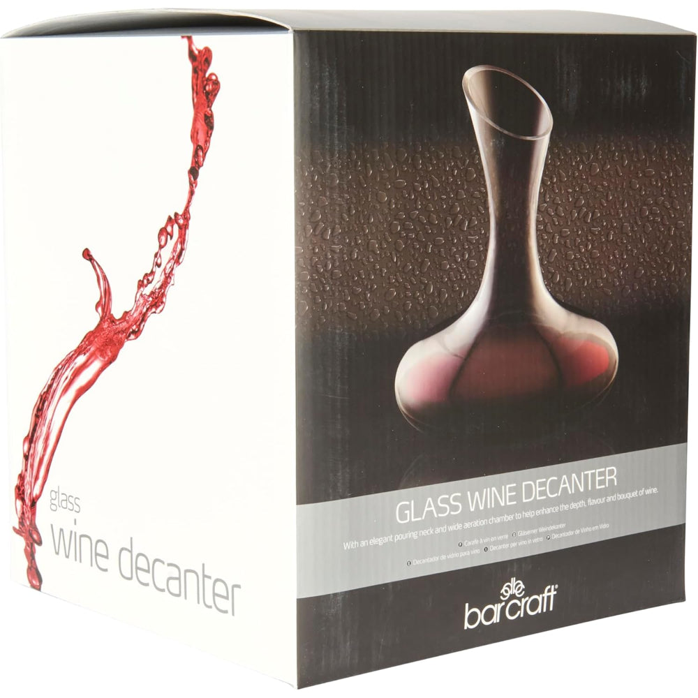Barcraft Deluxe Glass Wine Decanter 1.5L