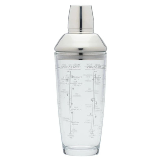 Barcraft Boston Glass Cocktail Shaker 700ml