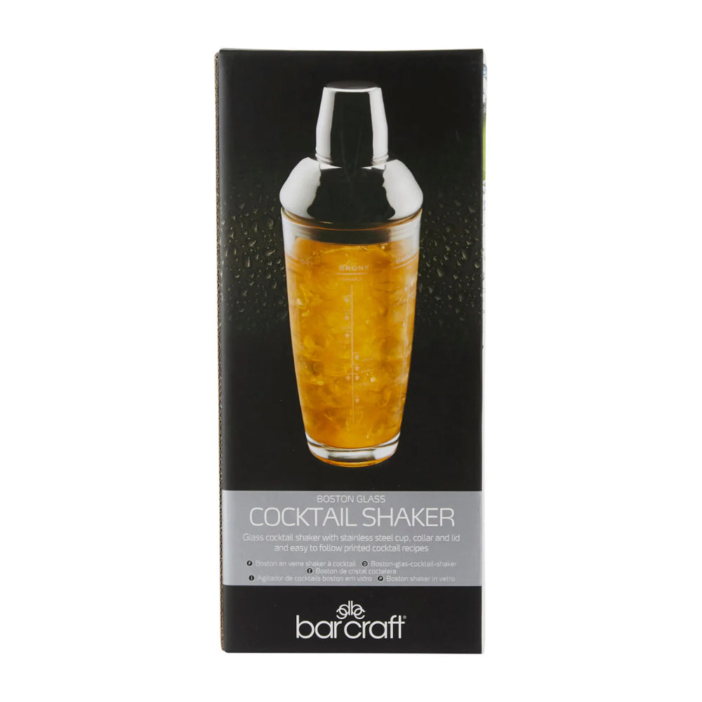 Barcraft Boston Glass Cocktail Shaker 700ml