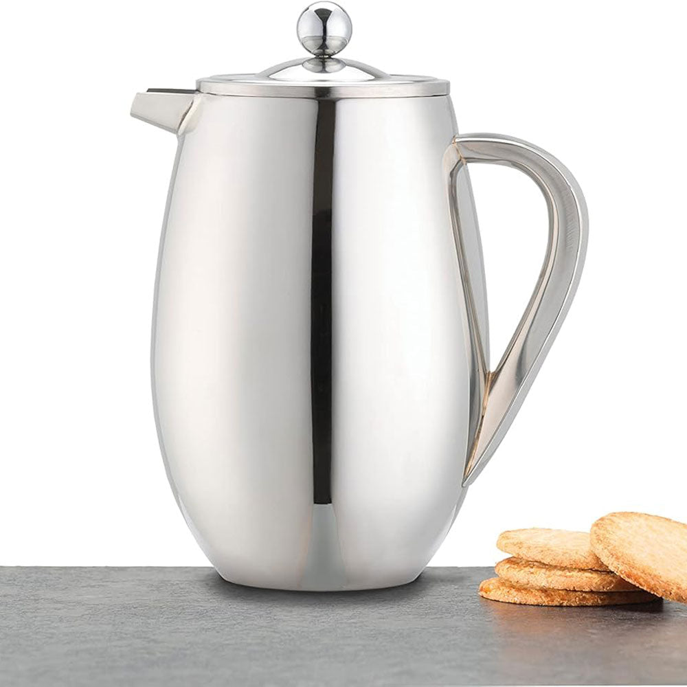 La Cafetiere Stainless Steel Double Walled 8 Cup Insulated Cafetiere