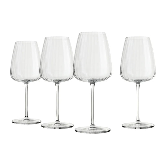 Luigi Bormioli Optica Set of 4 Chardonnay Glasses 550ml