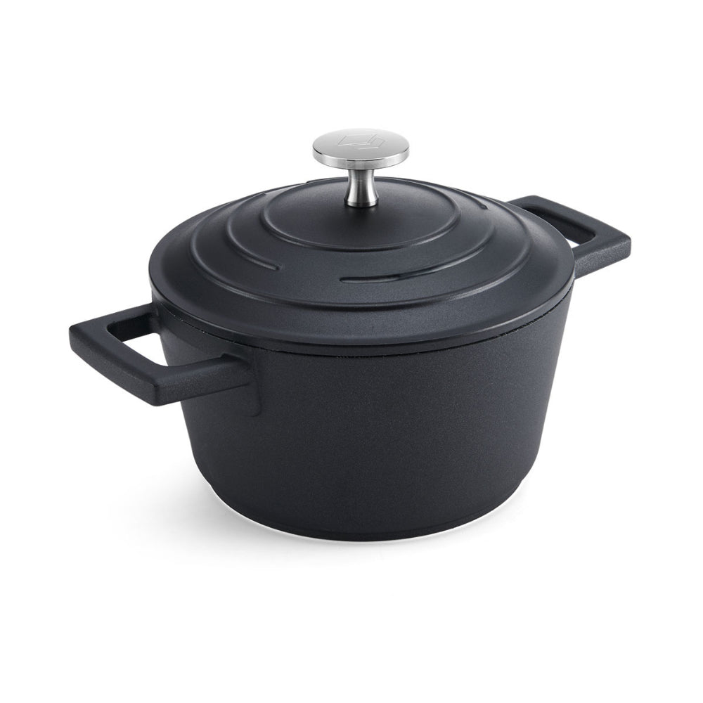 Mastercraft Casserole Dish Cast Aluminium 16cm Black