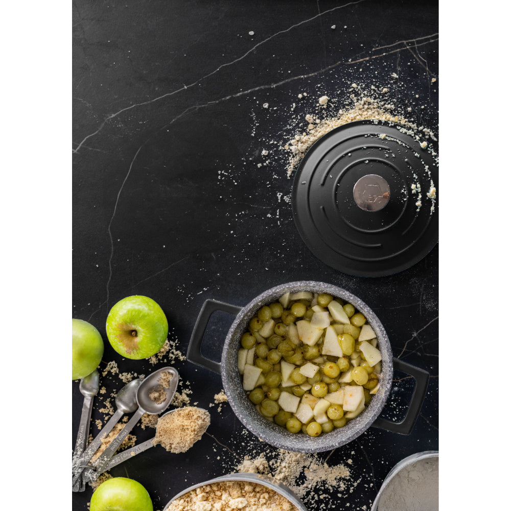 Mastercraft Casserole Dish Cast Aluminium 16cm Black