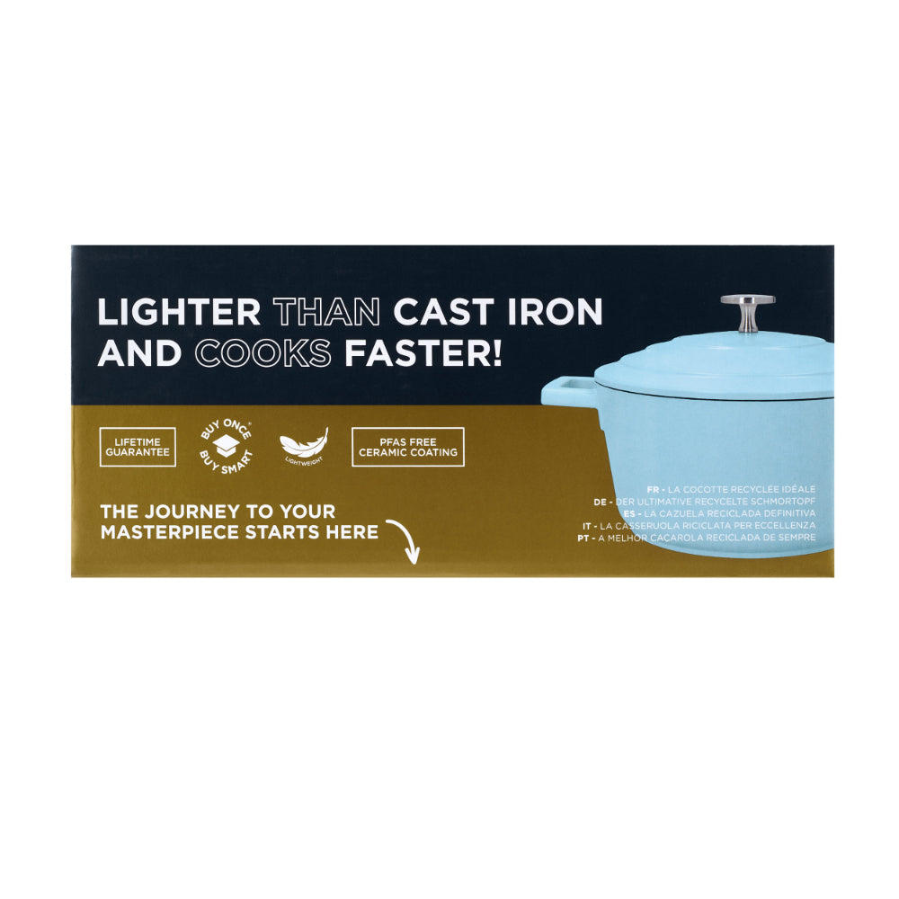 Mastercraft Casserole Dish Cast Aluminium 20cm Sky Blue