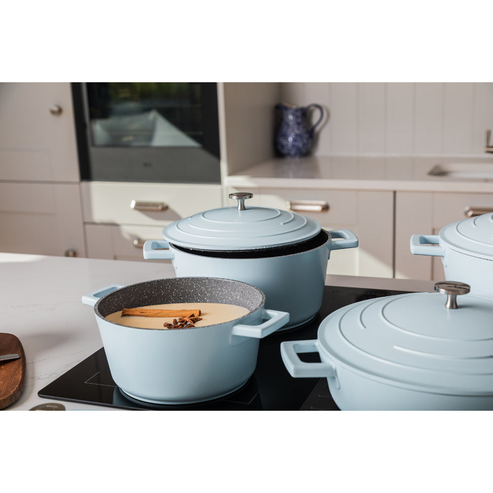 Mastercraft Casserole Dish Cast Aluminium 20cm Sky Blue
