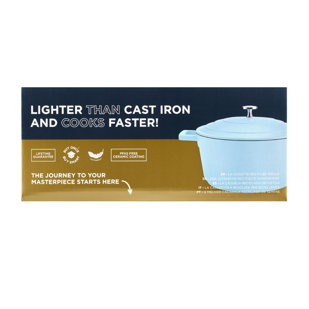 Mastercraft Casserole Dish Cast Aluminium 24cm Sky Blue