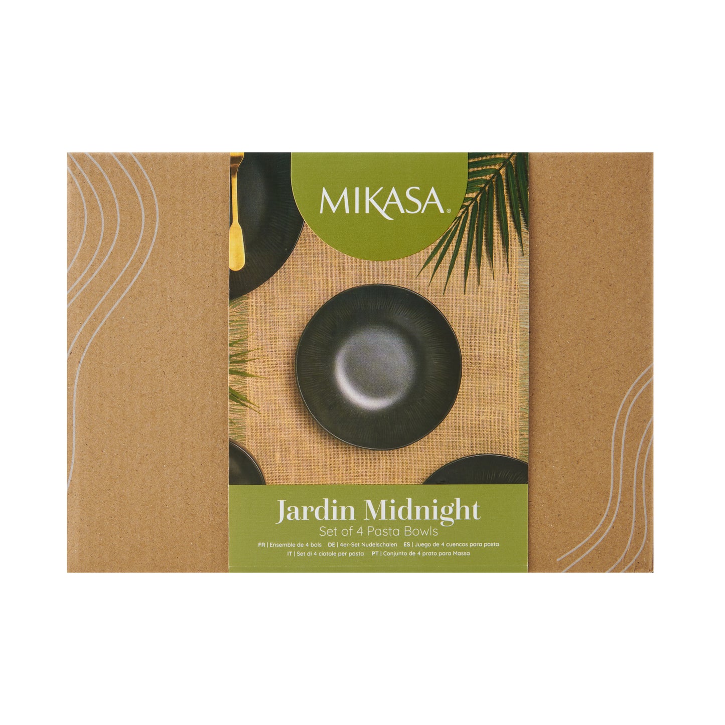 Mikasa Jardin Set of 4 Midnight Pasta Bowls