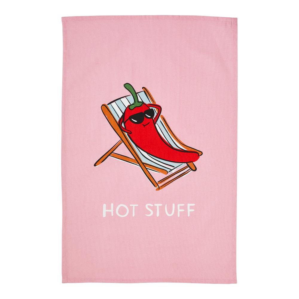 Adorn Living Set of 2 Hot Stuff Tea Towels