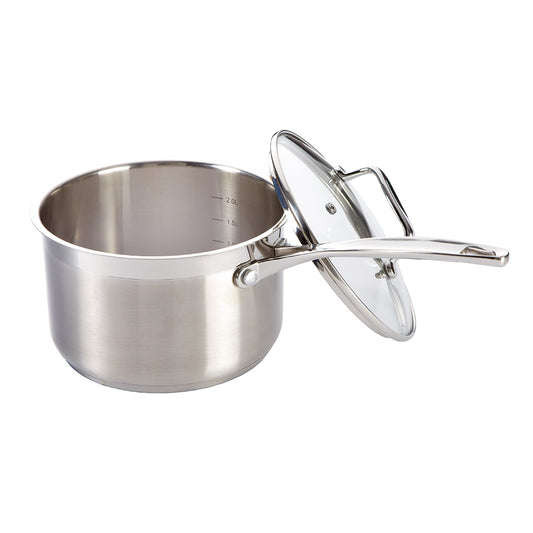 Baccarat iconiX Stainless Steel Saucepan with Lid 18cm at Robins Kitchen