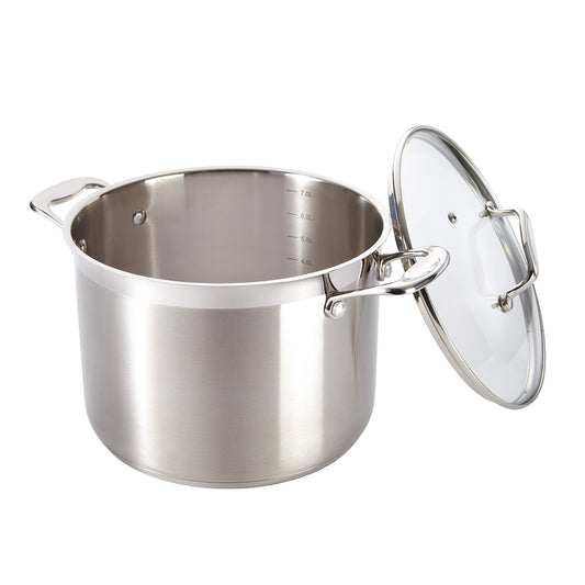Baccarat iconiX Stainless Steel Stockpot with Lid 7.2L/24cm at Robins Kitchen