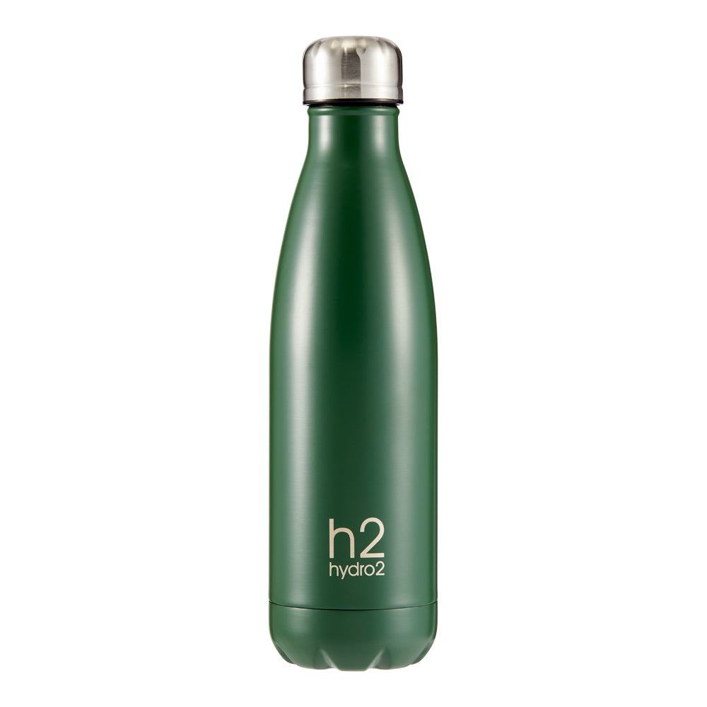 h2 hydro2 Quench Stainless Steel Water Drink Bottle 500ml army green