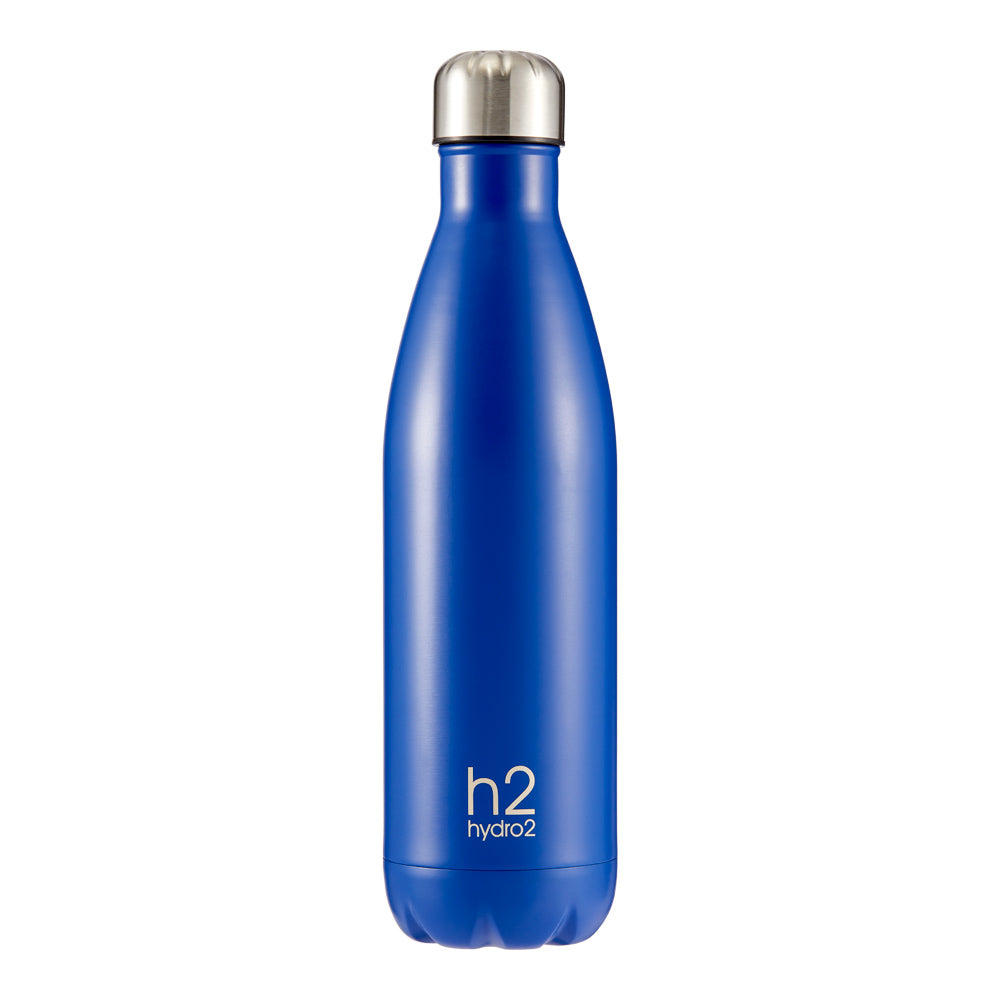 h2 hydro2 Quench Stainless Steel Water Drink Bottle 750ml bolt blue