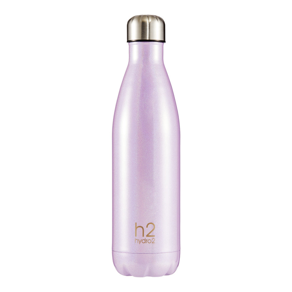 h2 hydro2 Quench Stainless Steel Water Drink Bottle 750ml sparkly purple