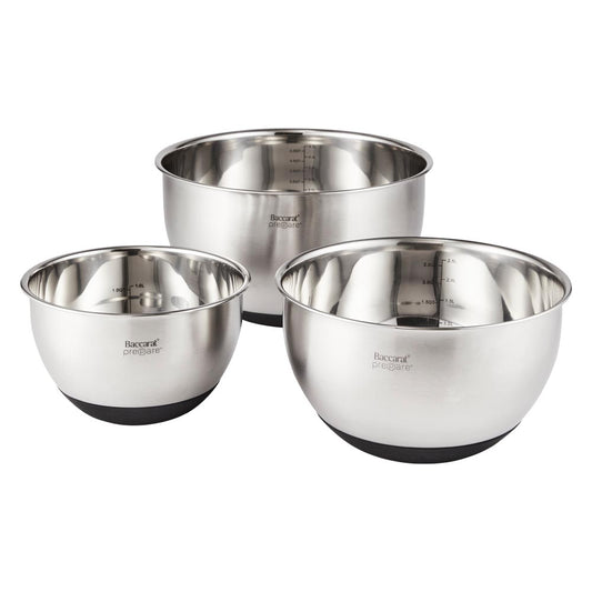 Baccarat Prepare Set of 3 Mixing Bowls with Lids at Robins Kitchen