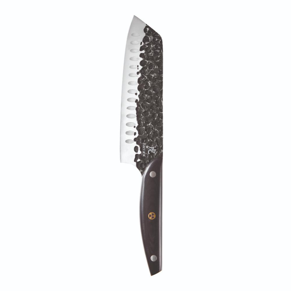 Baccarat KUROI KIBA 7 Piece Knife Block with japanese steel santoku knife at Robins Kitchen