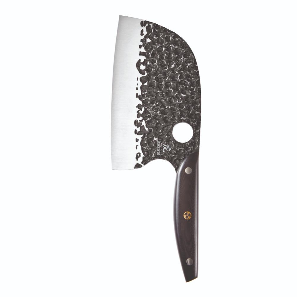 Baccarat KUROI KIBA 7 Piece Knife Block with japanese steel moon knife at Robins Kitchen