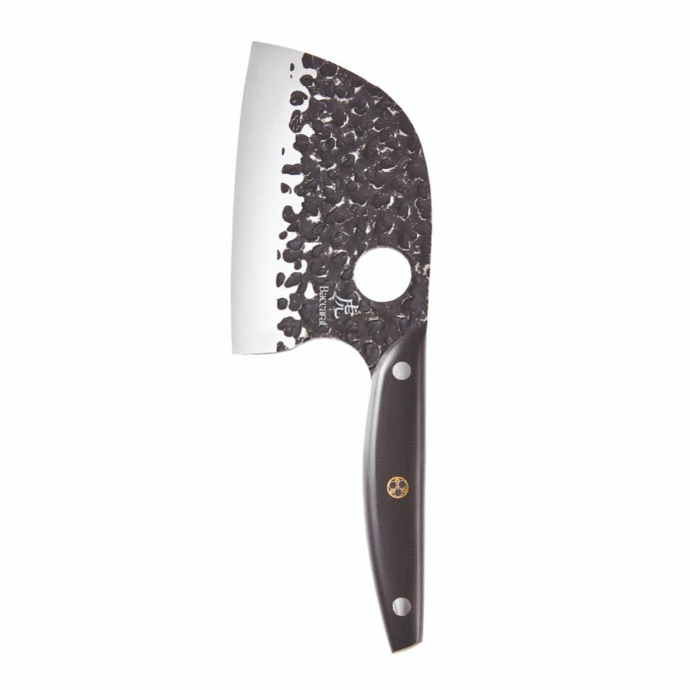 Baccarat KUROI KIBA 7 Piece Knife Block with japanese steel moon knife at Robins Kitchen