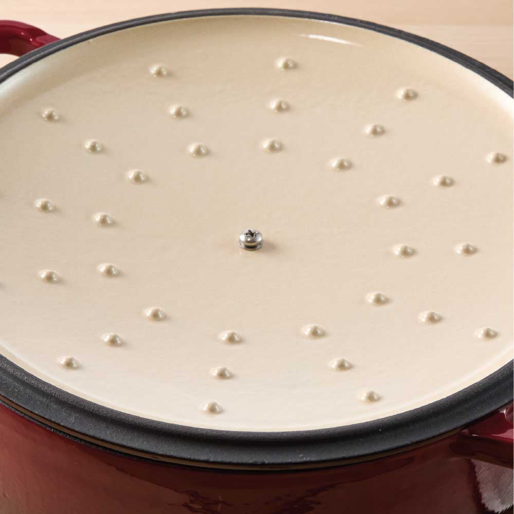 Baccarat Le Connoisseur Cast Iron Round French Oven 6.3L Merlot Red at Robins Kitchen