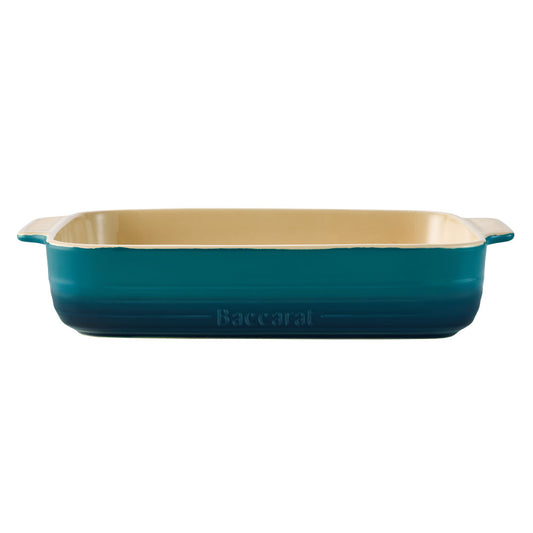 Baccarat Le Connoisseur Stoneware Lasagne Baking Dish 38cm Lagoon Blue at Robins Kitchen