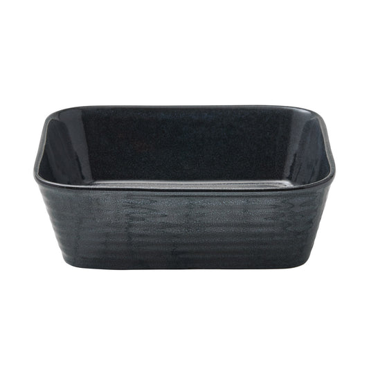 Alex Liddy Rustica Stoneware Square Baker 23cm in Navy Blue at Robins Kitchen