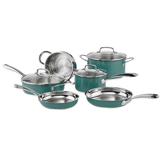 Baccarat SIGNATURE 6 Piece Cookware Set Forest Green at Robins Kitchen