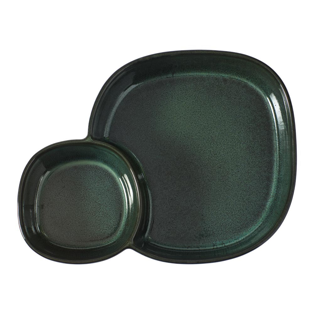 Alex Liddy Slate & Co Divided Serving Platter Green - Robins Kitchen