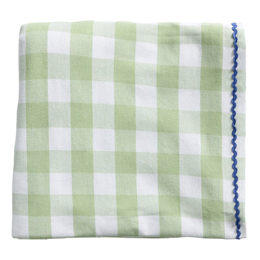 Porto Gingham Table Cloth 150x230cm Sage