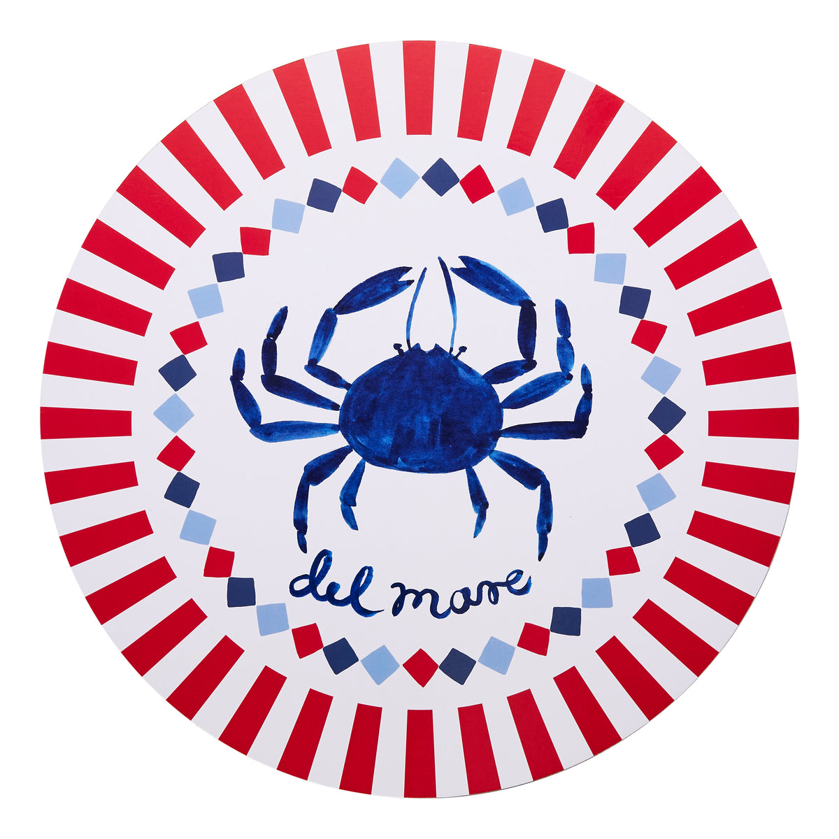 Porto Nautilus Set of 4 Round Placemats 34cm Del Mare