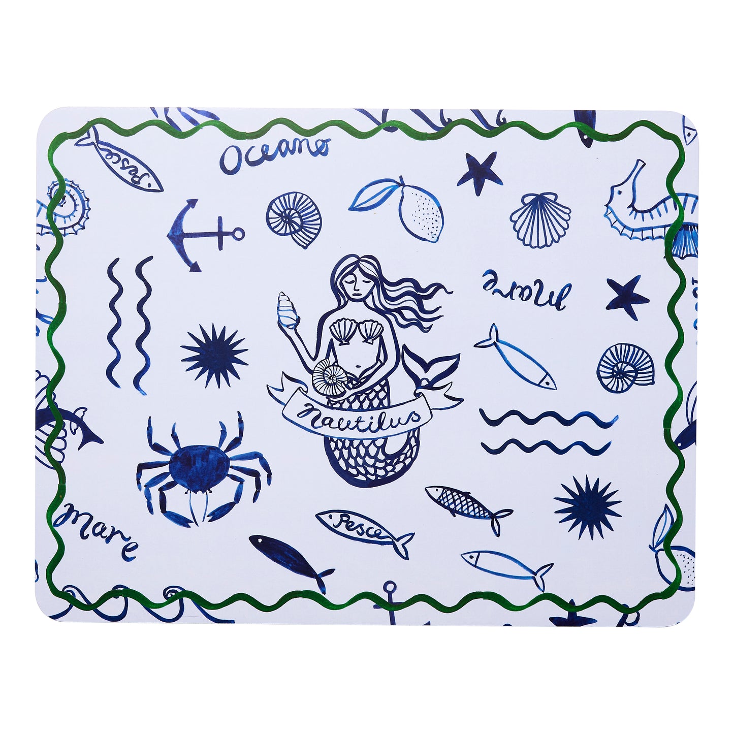 Porto Nautilus Set of 4 Placemats 34x26.5cm Siren