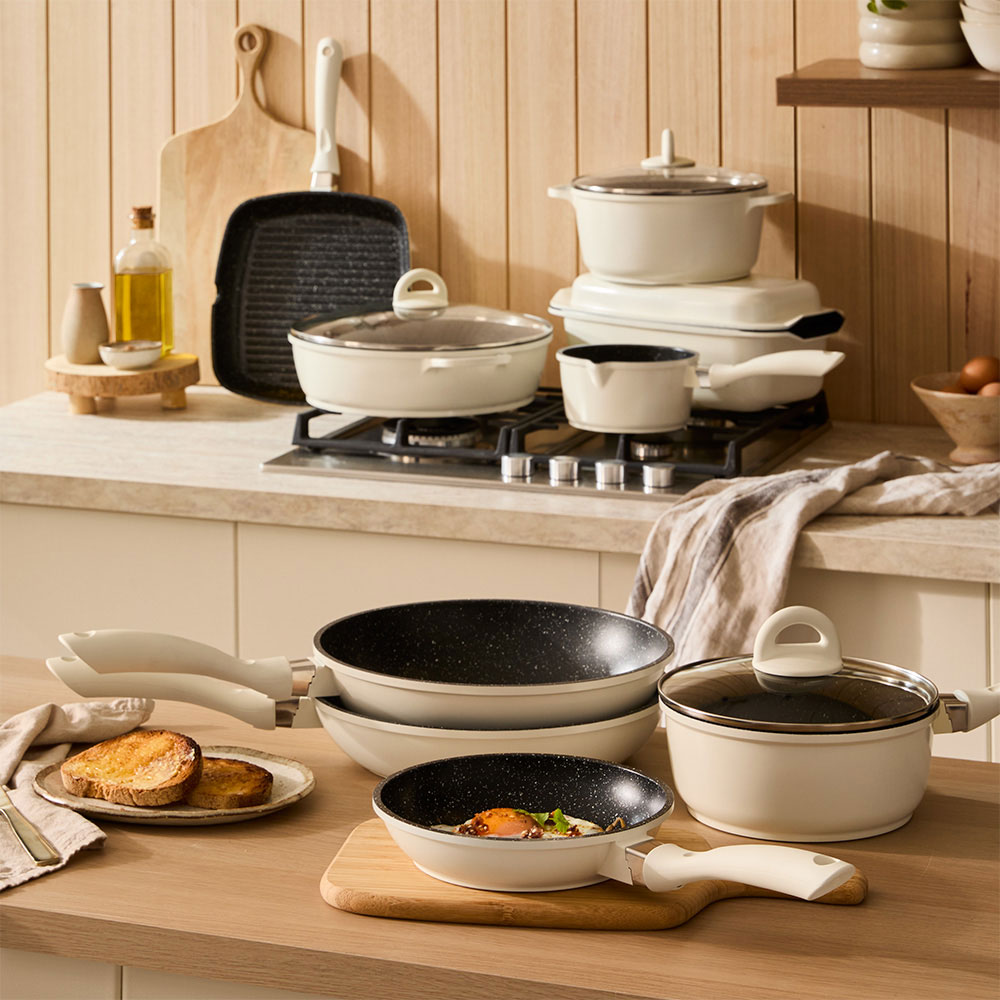 Baccarat STONE 10 Piece Cookware Set Cream