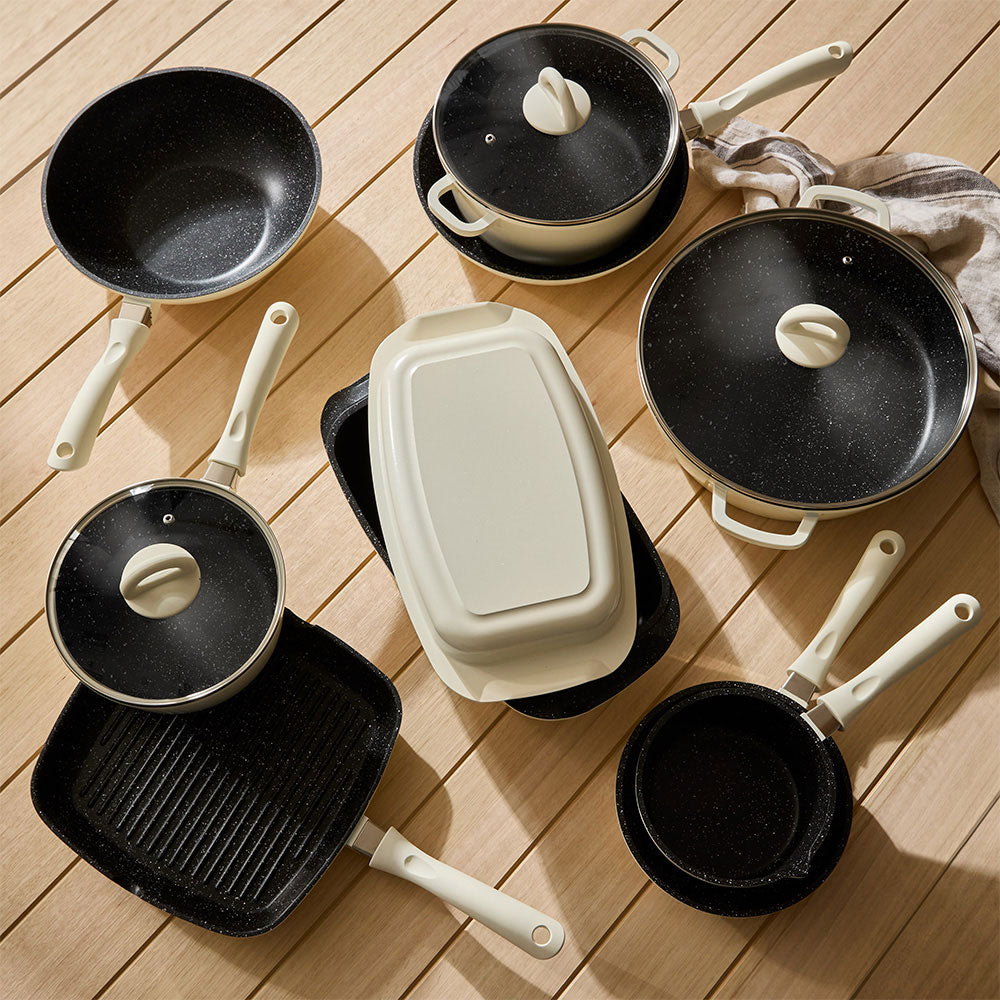 Baccarat STONE 10 Piece Cookware Set Cream
