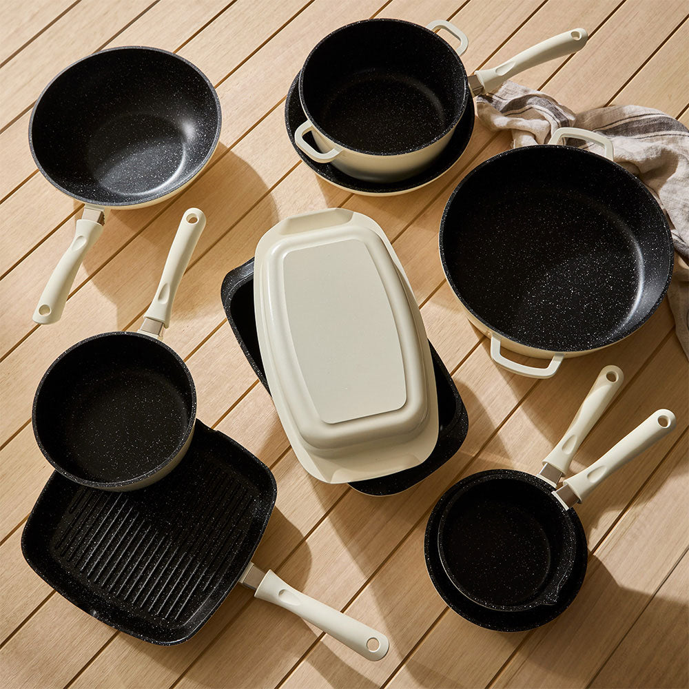 Baccarat STONE 10 Piece Cookware Set Cream