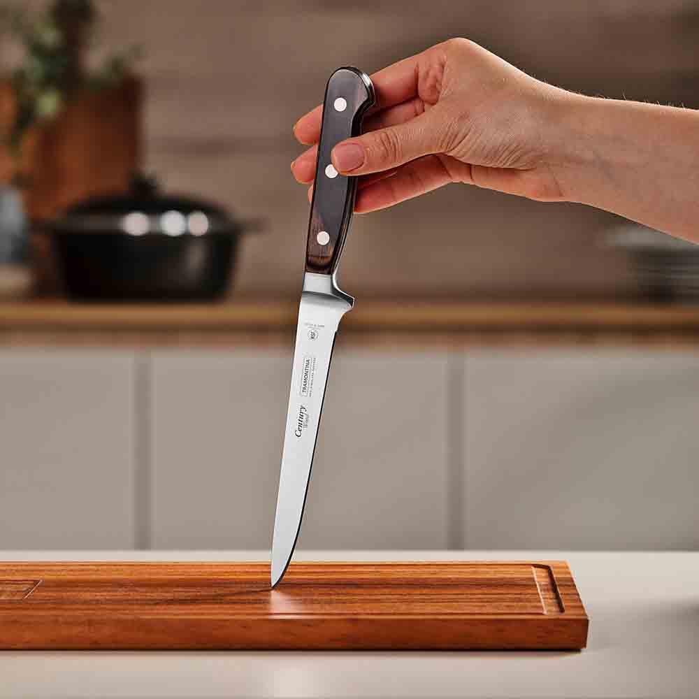 Tramontina Century Wood Forged Boning Knife 6 Inch - Robins Kitchen