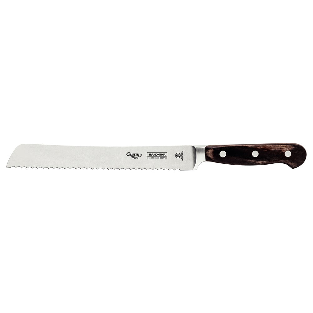 Tramontina Century Wood Forged Bread Knife 8 Inch - Robins Kitchen