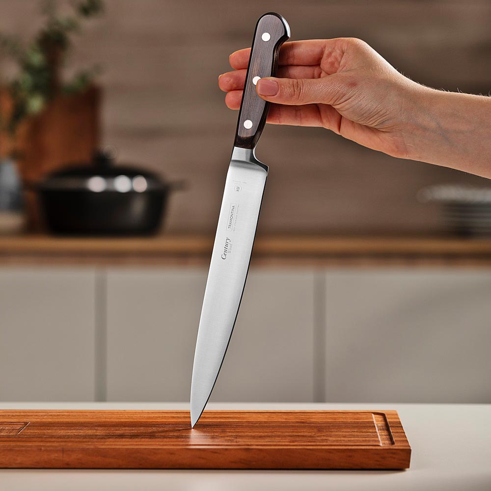 Tramontina Century Wood Forged Utility Carving Knife 8 Inch - Robins Kitchen