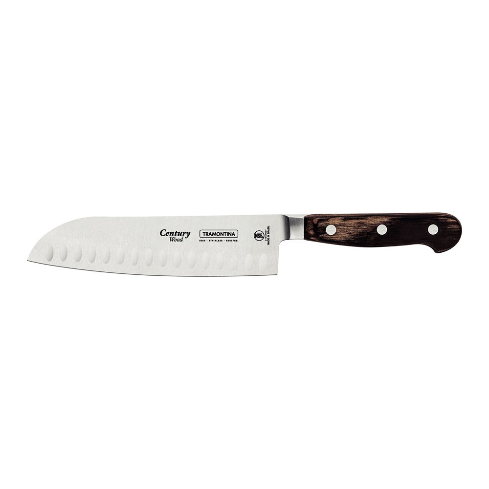 Tramontina Century Wood Forged Santoku Knife 7 Inch - Robins Kitchen