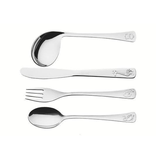 Tramontina 4 Piece Stainless Steel Baby Cutlery Set - Robins Kitchen