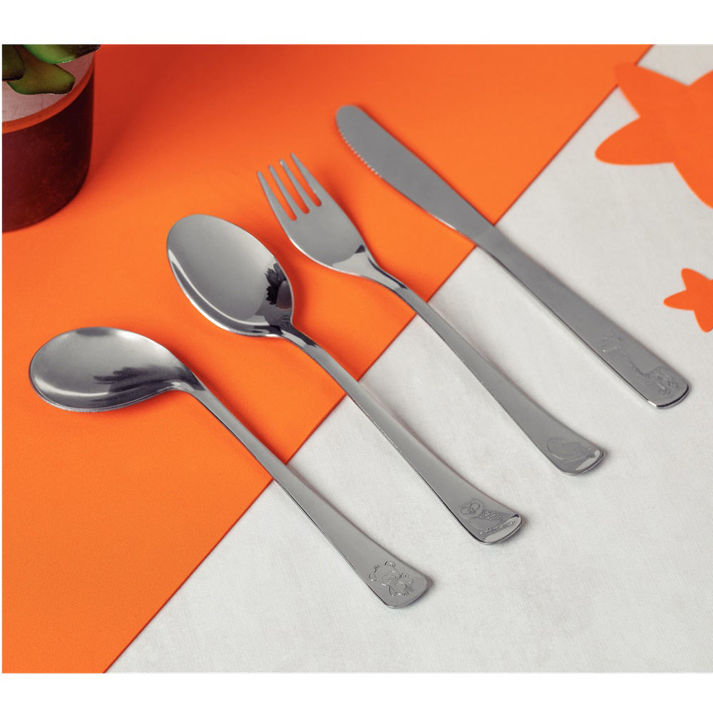 Tramontina 4 Piece Stainless Steel Baby Cutlery Set - Robins Kitchen