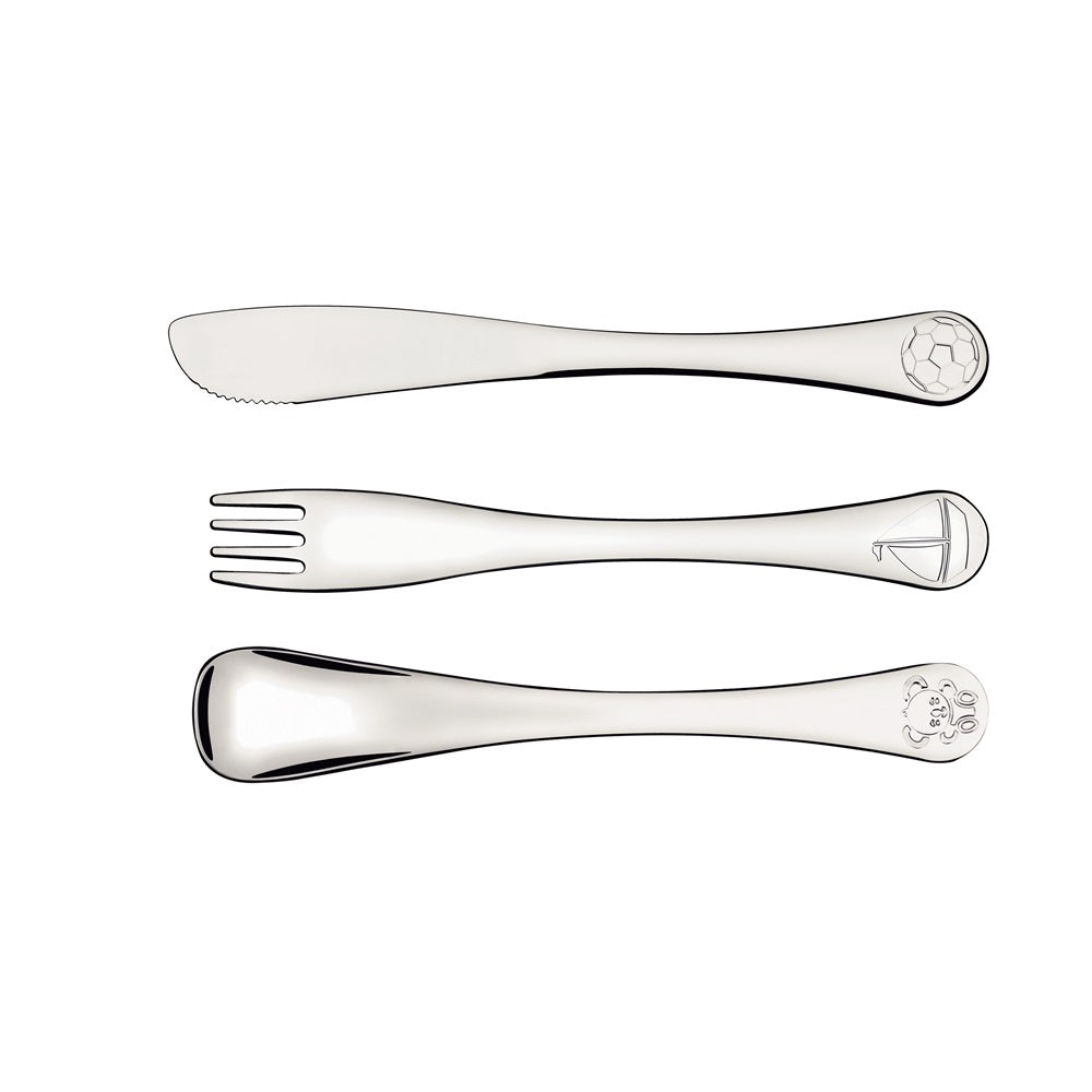 Tramontina Le Petit 3 Piece Stainless Steel Cutlery Set Boys - Robins Kitchen